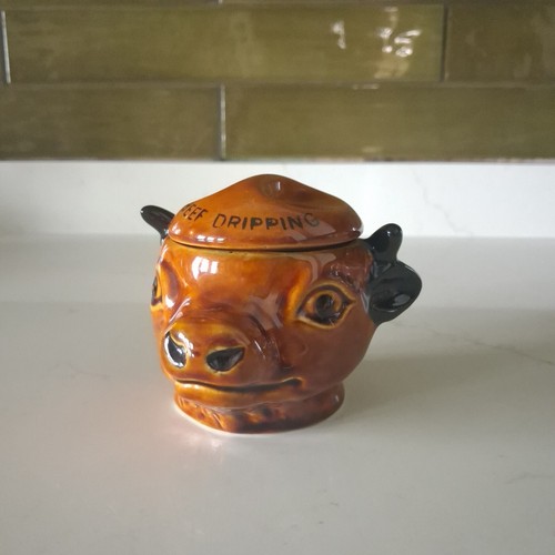 Vintage szeiler pottery - pottery, bull