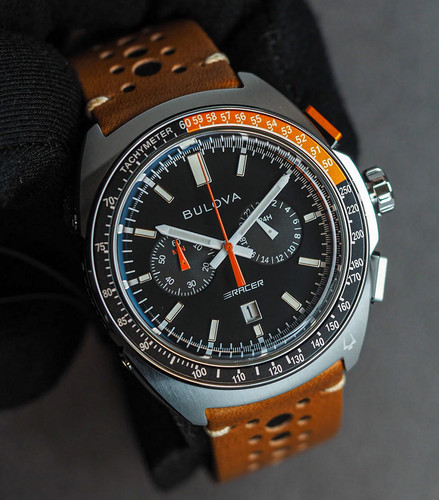 Bulova racer black dial - black,