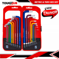 Toughhub 18 Piece Allen Key Set Metric & Torx Hex Keys 1.5-10mm, T10-T50