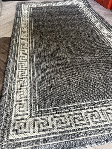 Rug grey black and - grey, white