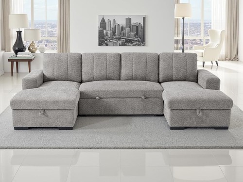 Shape corner sofa bed with - u,