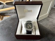 Men's Luxury Edison Hexagonal Skeleton Automatic Watch.