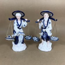 Pair of Leonardo Collection Asian Fish Sellers Figurines