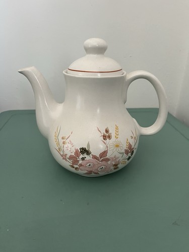 Vintage ceramic cream teapot - cream,