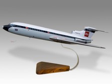 Hawker Siddeley HS-121 Trident BEA Solid Mahogany Wood Handcrafted Display Model