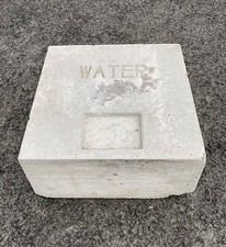 Elite Pre-cast Concrete Marker Blocks for identification of Water Services