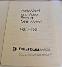 Bell howell price list - av,
