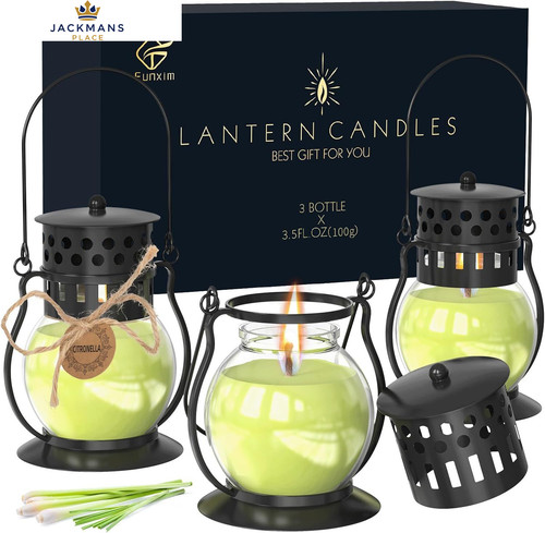 Citronella candles outdoor - citronella,