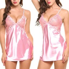 Women Sexy Satin Silk