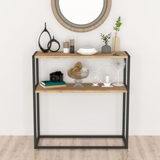 Slim 2-Tier Console Table with