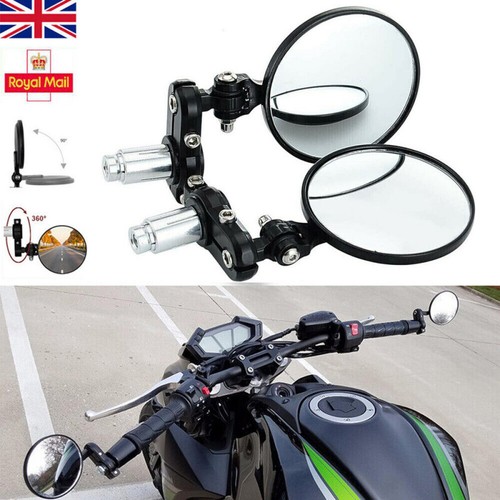 Motorcycle bar end mirrors - motorcycle,