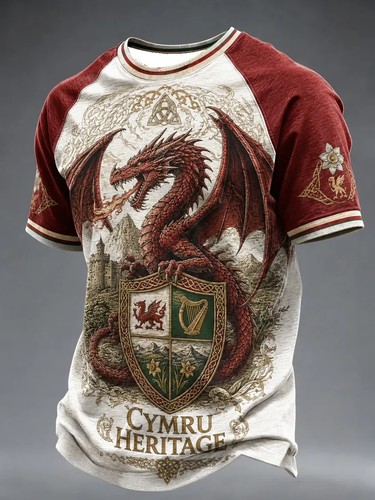 Printed welsh dragon - printed,