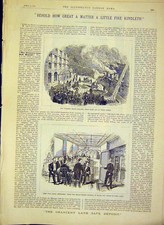 Original Old Antique Print