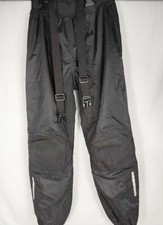 Men's CE Armoured Black Textile Motorcycle Biking Trousers XL W36 L34