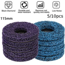 5/10Pcs 115mm 4.5" Poly Strip Disc Abrasive Wheel Paint Rust Removal For Grinder