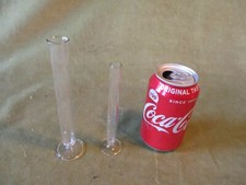 2 x TEST TUBES WITH FEET - PREDECESSOR OF THE MODERM TEST TUBE {CHEMISTRY} RARE