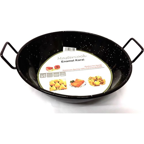 Enamel karai wok handle - handle, heavy