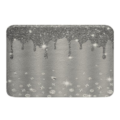 Silver glitter print no - glitter,