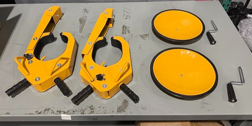2xheavy duty steel wheel - wheel, clamp