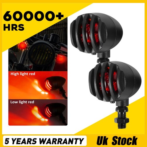 Motorcycle red halogen - 2x,