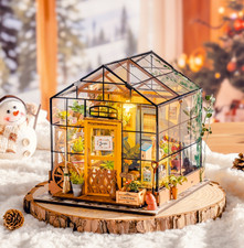 Rolife Cathy's Flower House DIY Dollhouse Miniature Wooden Dolls House with LED