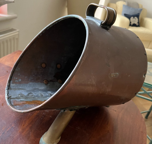 Copper riveted metal antique - copper,