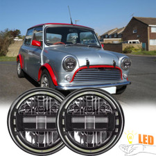 Pair 7" Round LED Headlights