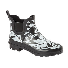 LADIES  GIRLS SHORT FASHION ANKLE WELLINGTON BOOTS PLAIN & PATTERNED RAIN WINTER