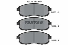 Brake pads 2156101 TEXTAR for NISSAN INFINITI