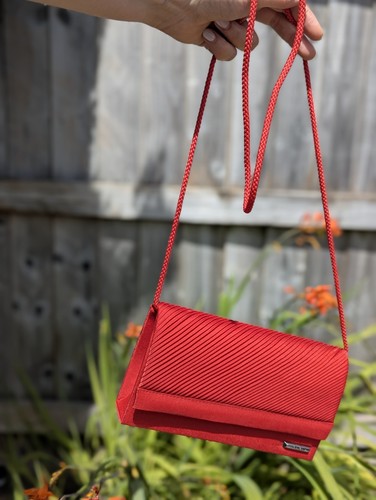 Bulaggi red pleated clutch bag - bulaggi,