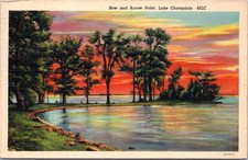 Postcard VT Burlington - Bow