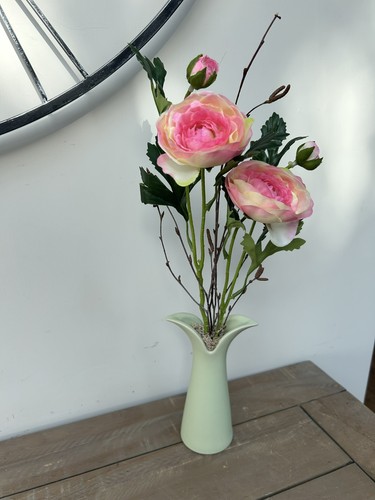 Two tone pink ranunculus faux - pink,