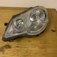 VOLKSWAGEN POLO 9N3 MK4 2006 LEFT HEADLIGHT CHROME PASSENGER 