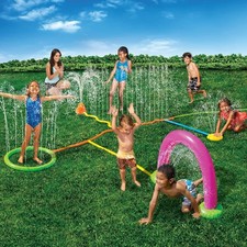 Banzai Splash Sprinkler Water