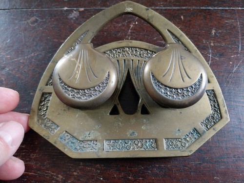 Antique jugenstil inkwell - jugenstil, sign