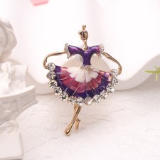Purple Ballerina Brooch