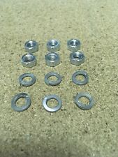 Lambretta Gearbox Endplate Fixings Nuts + Washers Li Tv Sx Gp/dl 