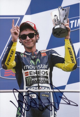 Valentino rossi hand signed - valentino,