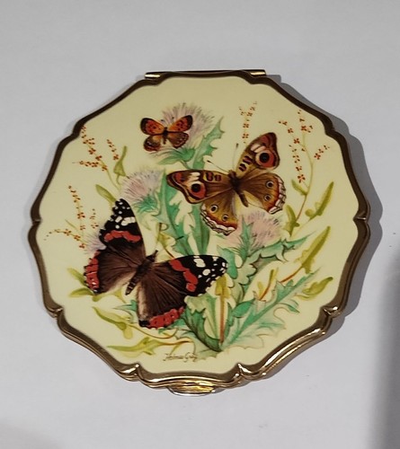 Vintage stratton enamel powder - stratton,