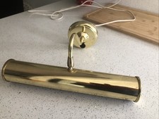 Vintage POOLE LIGHTING Effect Metal wall picture Lamp Light Adjustable