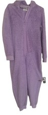 F&F Sleep Dream Wish Girls Fleece Jumpsuit Zip Front Hoodie Footie Pyjamas
