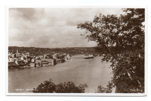 Vintage menai bridge postcard - vintage,