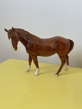 Rare Beswick Horse - Chestnut Mare Facing Left 976 - Beautiful Example