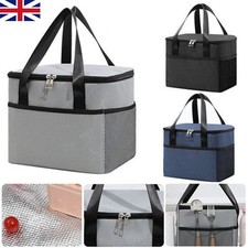 Large Insulated Lunch Bag Adult Kids Men Thermal Cool Hot Food Storage Tote Box