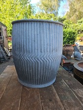 Vintage Galvanised Dolly Wash Tub Garden Planter Quality Original The Popula Tub