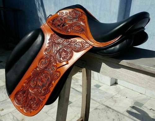 Dressage leather saddle - dressage,