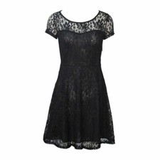 Womens Ladies Lace Mini Dress