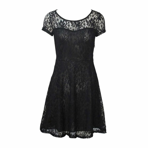 Womens ladies lace mini dress - lace,