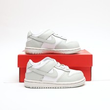 NIKE Dunk Low Infant White SIZE 6.5 Trainers