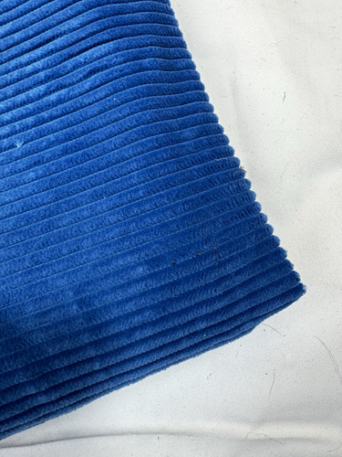 Cobalt blue textured corduroy - cobalt,